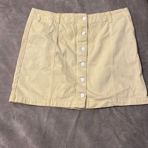 Forever 21 button down mini skirt